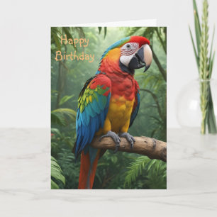 Macaw Parrot i Jungle Kort