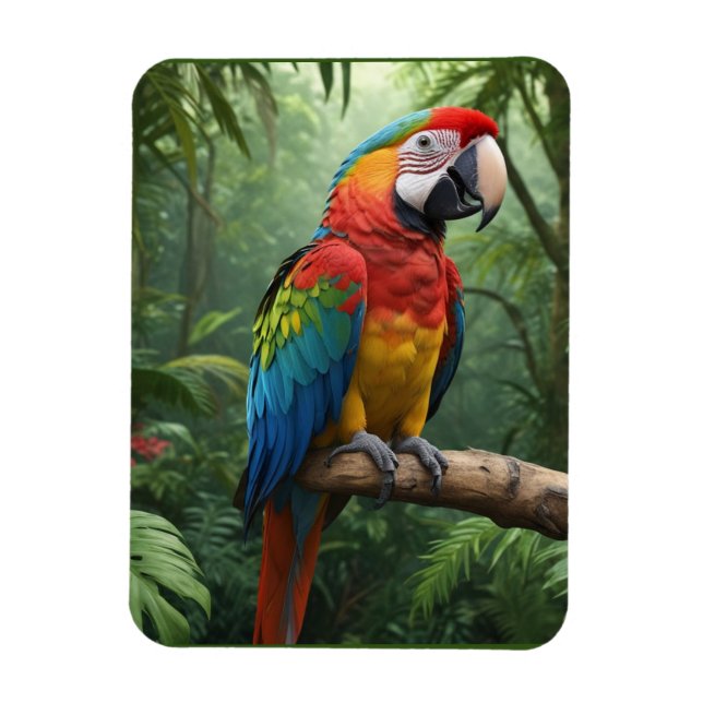 Macaw Parrot Magnet (Vertikal)
