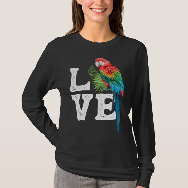 Macaw   Parrot Owner Tee Parrot Artwork (Framsida)