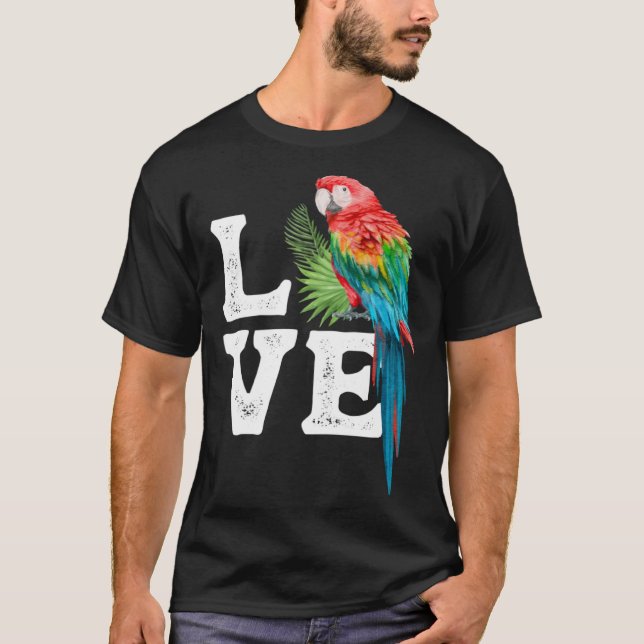 Macaw   Parrot Owner Tee Parrot Artwork (Framsida)