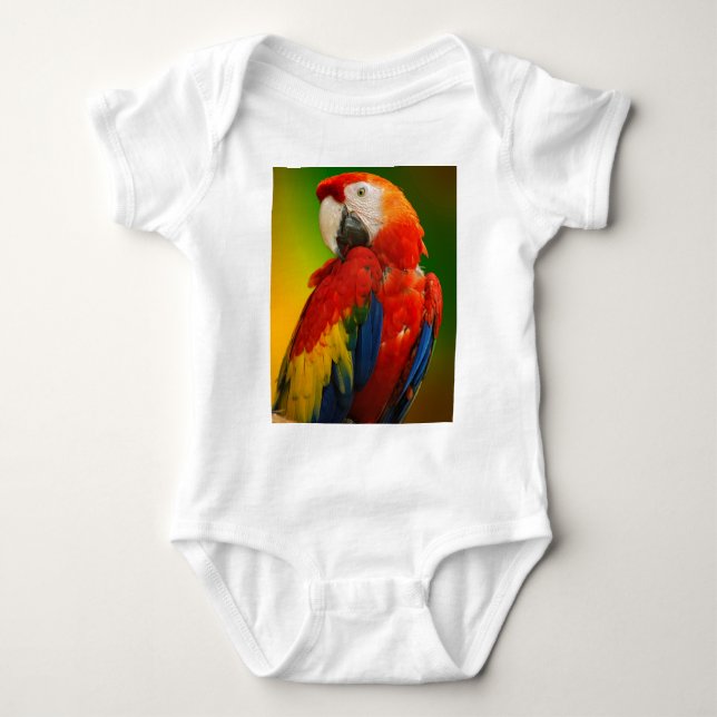 Macaw Parrot T-shirt (Framsida)
