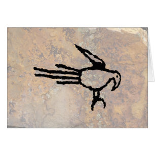 Macaw Petroglyph, Boca Negra Canyon, New mexico Hälsningskort