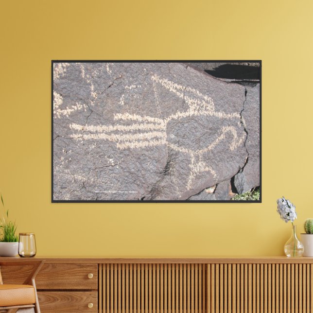 Macaw Petroglyph Canvastryck (Insitu (Vardagsrum))