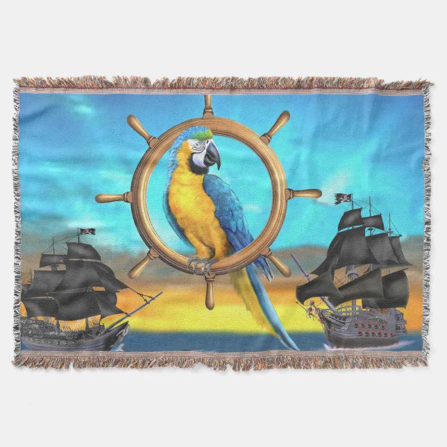 MACAW PIRAT PAPAGAJ FILT (Framsidan)