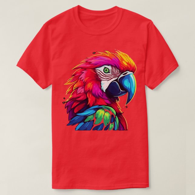 Macaw Smiling T Shirt (Design framsida)