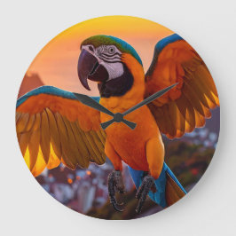 Macaw Stor Klocka