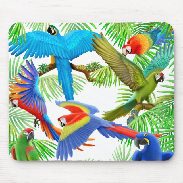 Macawdjungel Mousepad Musmatta (Framsidan)