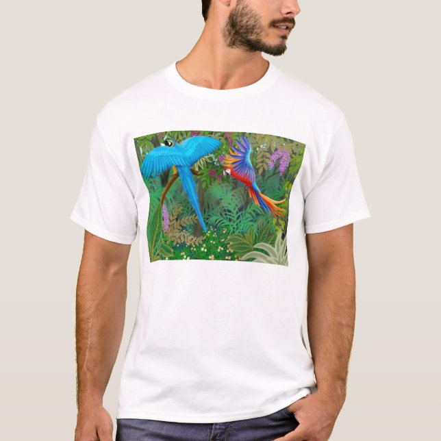 MacawdjungelT-tröja T Shirt (Framsida)