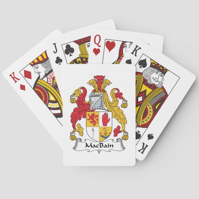 MacBain Family Crest Spel Kort (Baksidan)