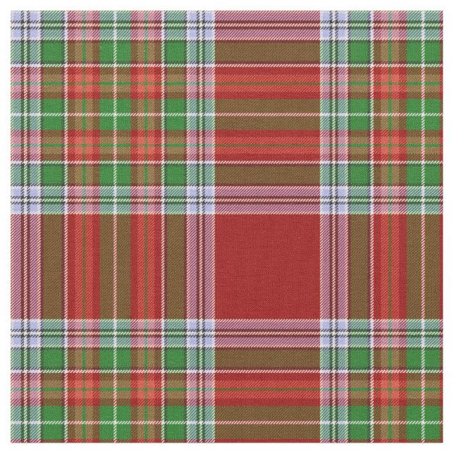 MacBain MacBean Scottish Klan Tartan Play Tyg (Närbild)