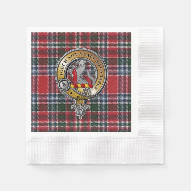 MacBain Tartan & Badge Pappersservett (Framsidan)