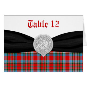 MacBean Ancient Tartan Bord Card Hälsningskort
