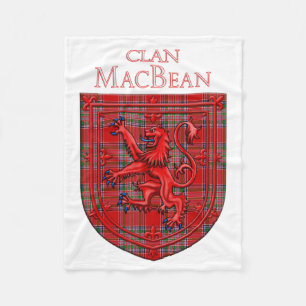 MacBean Tartan Scottish Play Lejon Rampant Fleecefilt