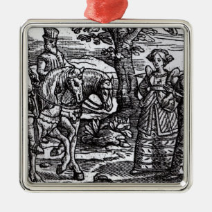 Macbeth, Banquo och de tre häxorna Julgransprydnad Metall