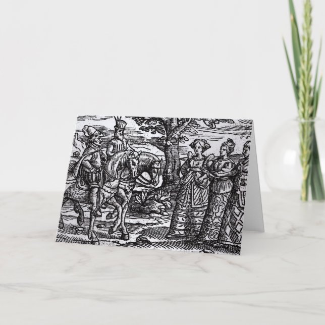 Macbeth, Banquo och de tre häxorna Kort (Framsida)