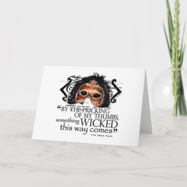 Macbeth citationstecken kort (Framsida)