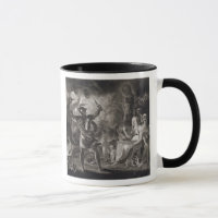 Macbeth de tre häxorna och Hecate agerar in dropp,
