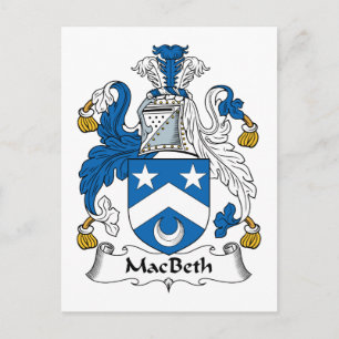MacBeth Family Crest Vykort
