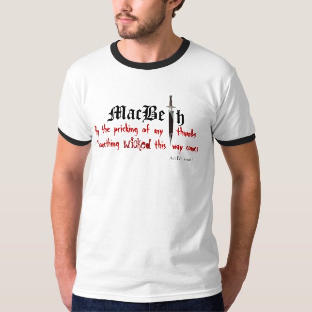macbeth något som är ond tröja (Framsida)
