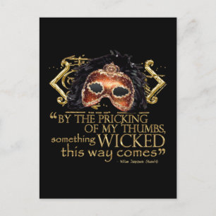 Macbeth "Något Wicked"-offert (Guld-version) Vykort