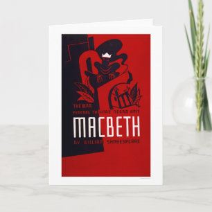 Macbeth neger- Theatre 1937 WPA Kort