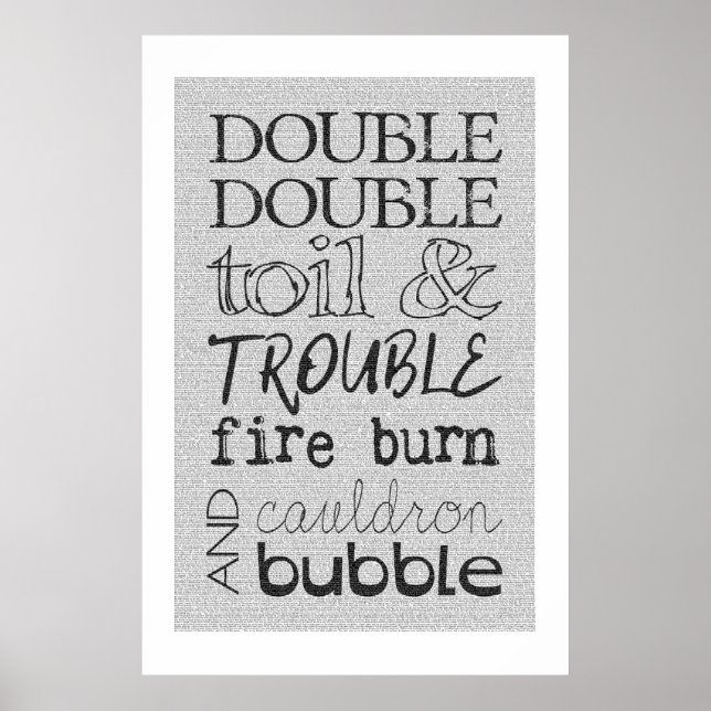 Macbeth Night Fullt Text Poster (Framsidan)