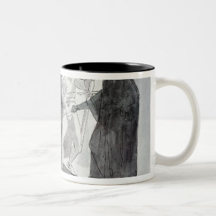 Macbeth och det beväpnade huvudet Två-Tonad mugg