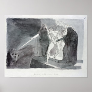 Macbeth och det väpnade huvudet poster