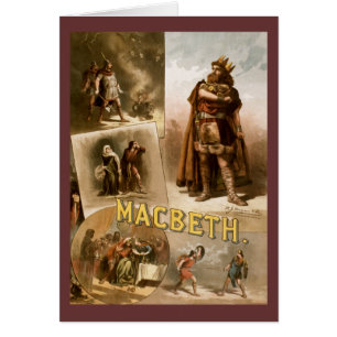 Macbeth, Play 1884 Hälsningskort
