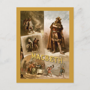 Macbeth, Play 1884 Vykort