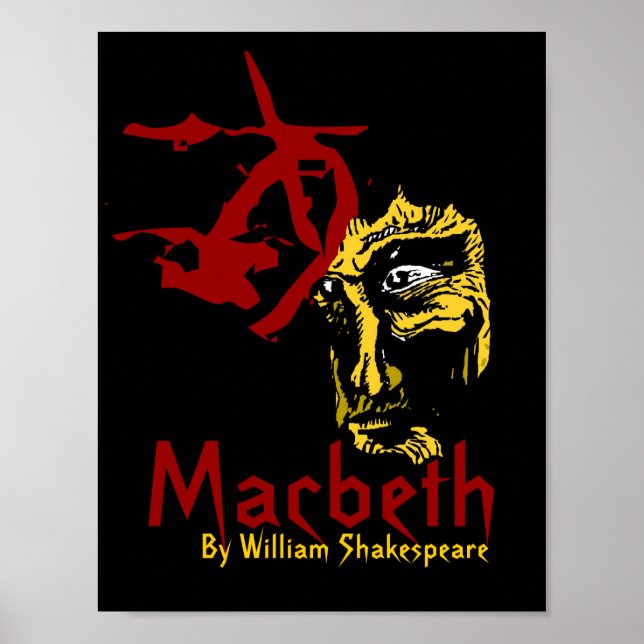 Macbeth Promotional Poster Shakespeare-festival (Framsidan)