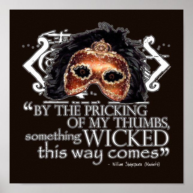 Macbeth Quote Poster (Framsidan)