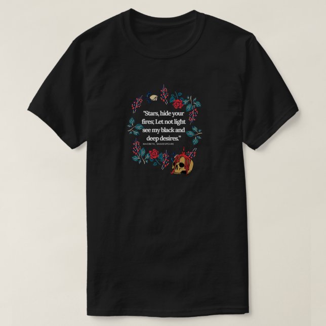 Macbeth Shakespeare T Shirt (Design framsida)