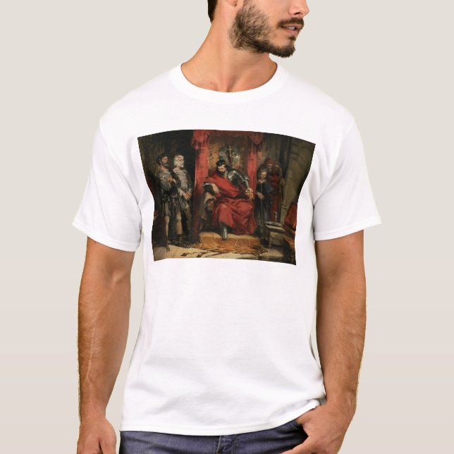 Macbeth som instruerar mördarna tee shirt (Framsida)