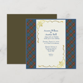 MacBeth Tartan Play Bröllop Inbjudningar