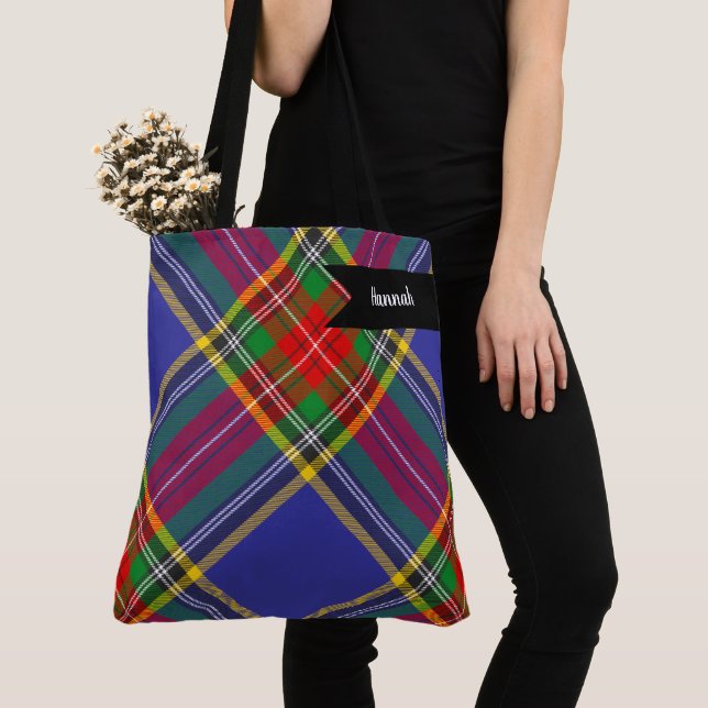 MacBeth Tartan Play Scottish Mönster Tygkasse (Närbild)
