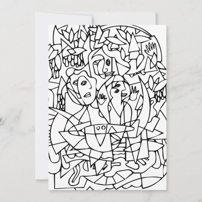 Macbeth "Three Witches"-skydd Tack Kort (Framsida)