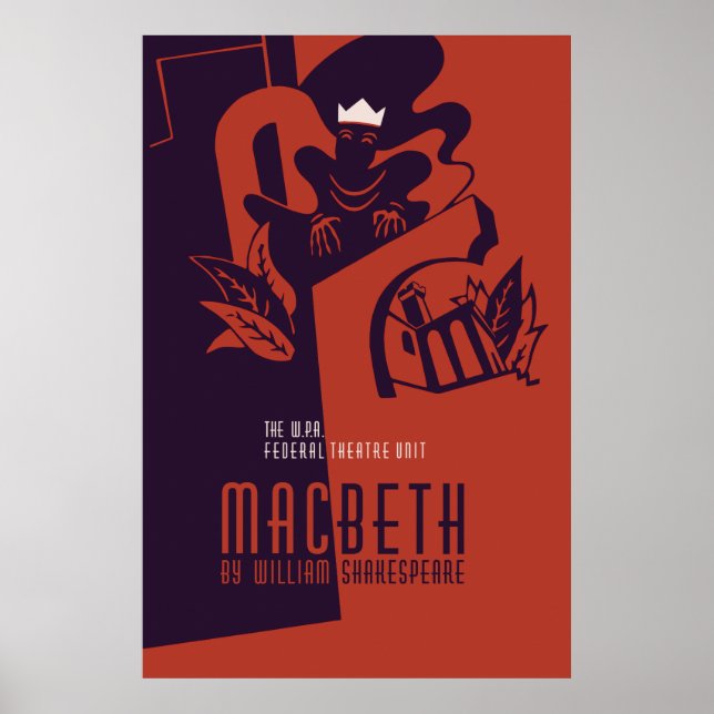 MacBeth William Shakespeare Poster (Framsidan)