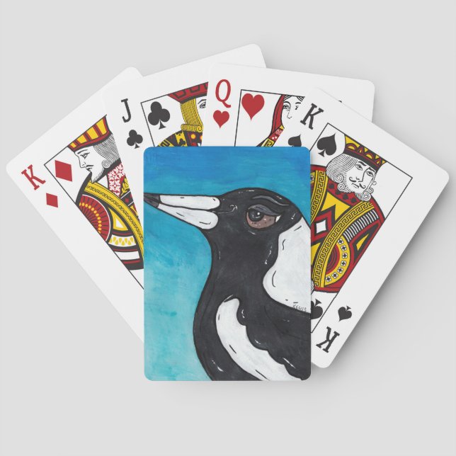 Macca the Magpie Spel Kort (Baksidan)