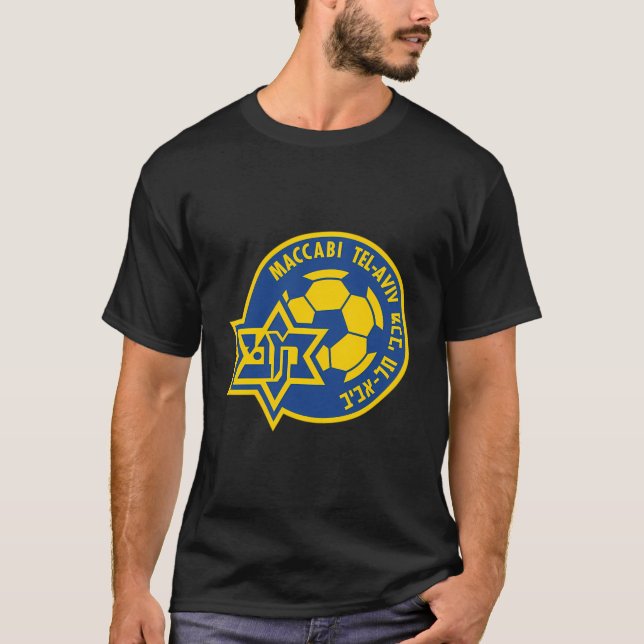 Maccabi Tel Aviv Shirt Sport Fc Football Klubb Isr T Shirt (Framsida)