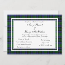 MacCallum Scottish Wedding-inbjudan