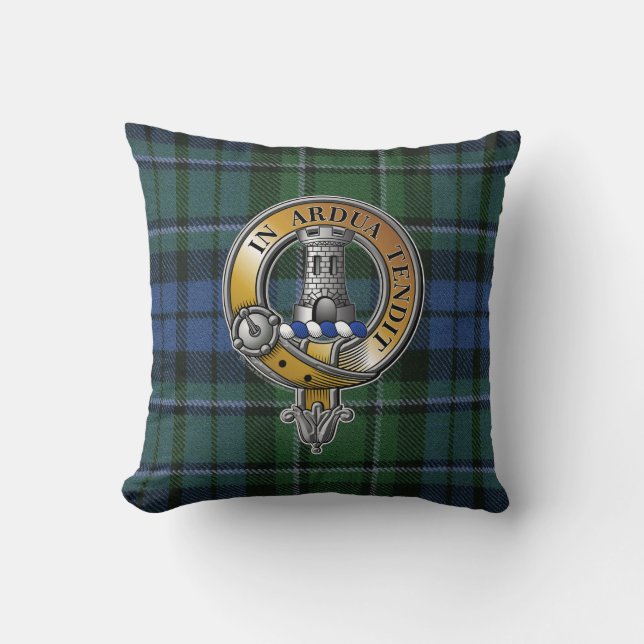 MacCallum Tartan & Badge Kudde (Framsida)