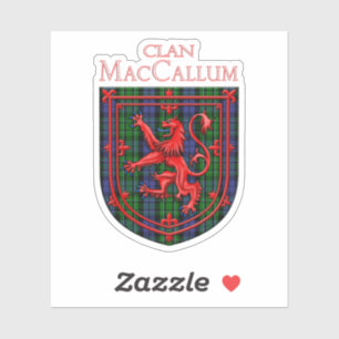 MacCallum Tartan Scottish Play Lejon Rampant Klistermärken