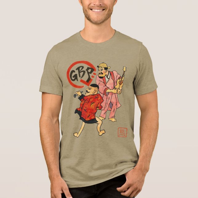Maccaronin Scroll Warriors II T Shirt (Framsida)