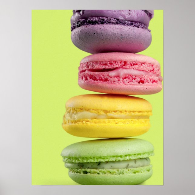 Maccarooner med klar färg poster (Framsidan)