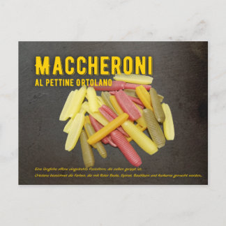 Maccheroni al pettine Italienisches Rezept Vykort