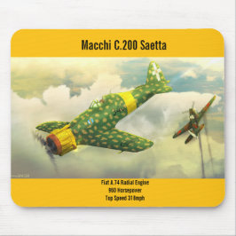 Macchi C.200 Saetta-flygplan mousad Musmatta