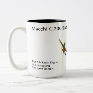 Macchi C.200 Saetta-flygplan mugg