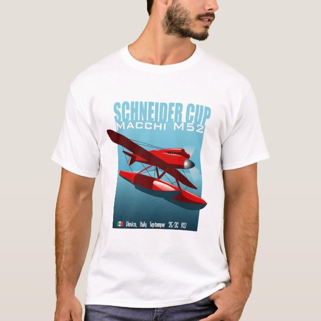 Macchi M 52 Schneider kopp T-shirt (Framsida)
