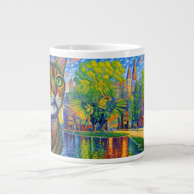 Macchi på torget jumbo mugg (Framsidan)